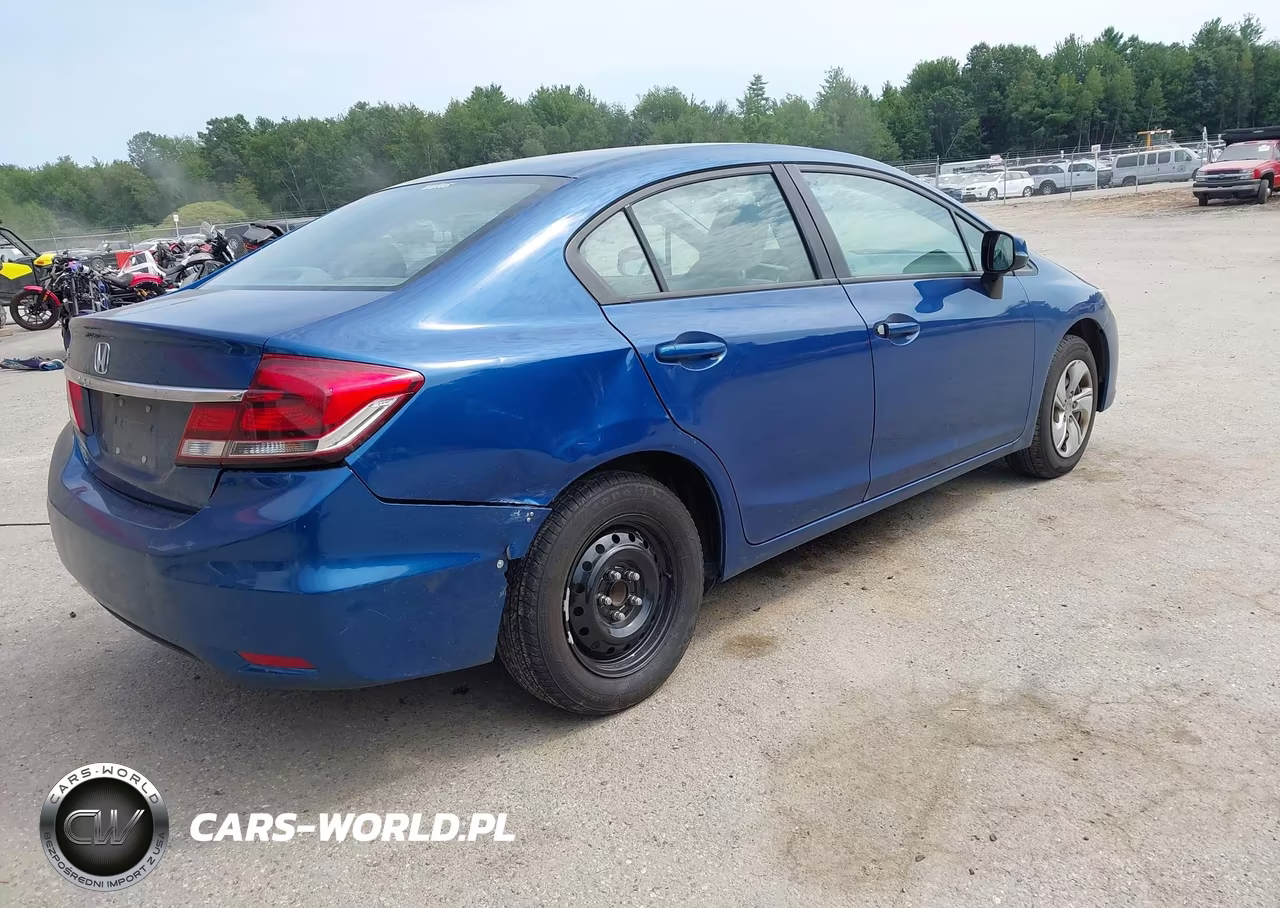 2013 Honda Civic Lx VIN:19XFB2F54DE215476 - 4