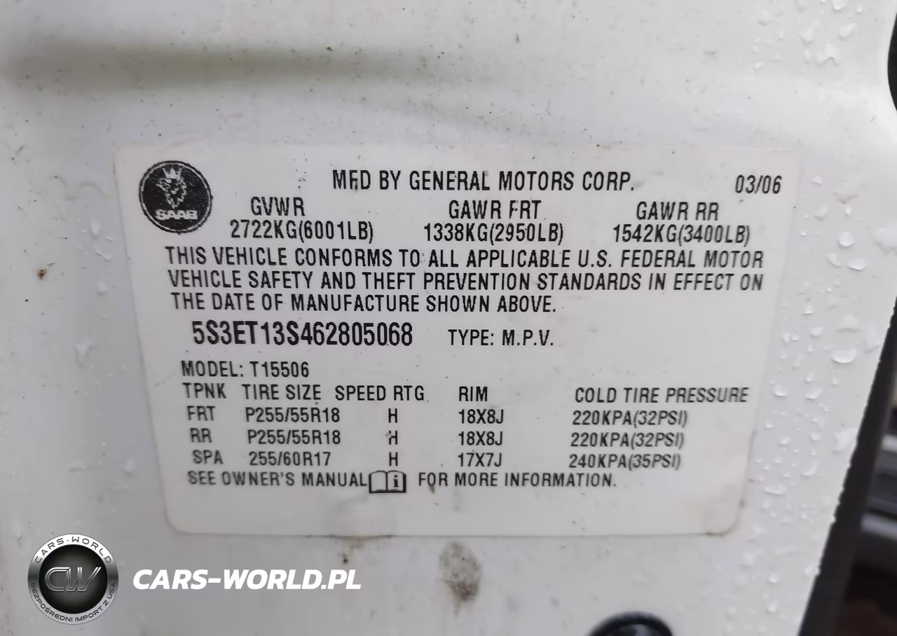 2006 Saab 9-7X 4.2I VIN:5S3ET13S462805068 - 9