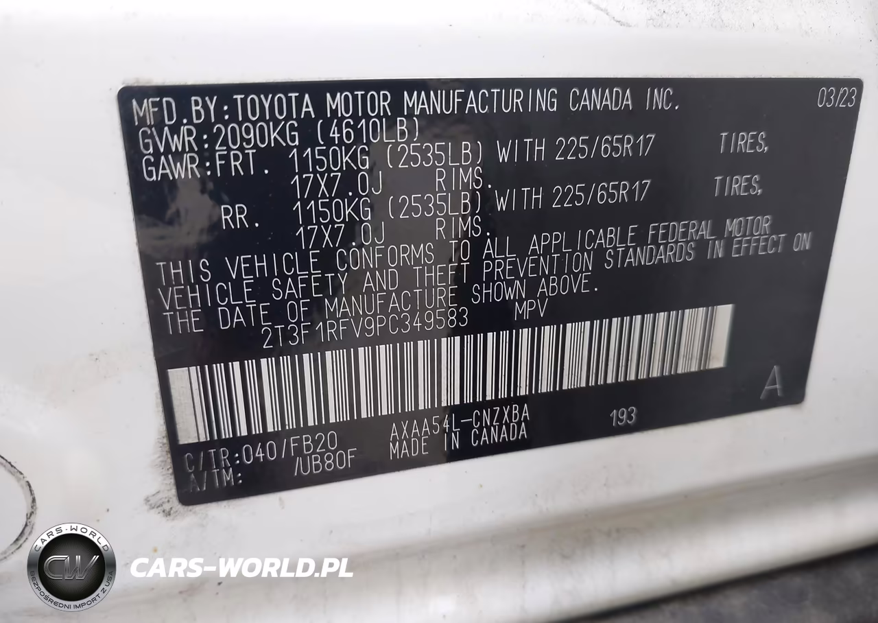 2023 Toyota Rav4 Le VIN:2T3F1RFV9PC349583 - 9