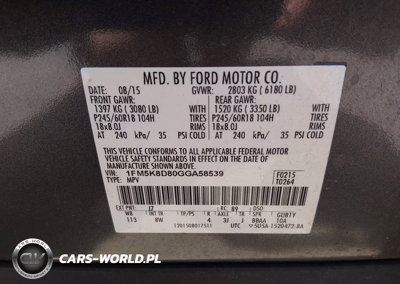 2016 Ford Explorer Xlt VIN:1FM5K8D80GGA58539 - 9