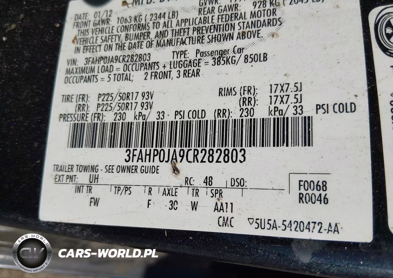 2012 Ford Fusion Sel VIN:3FAHP0JA9CR282803 - 9