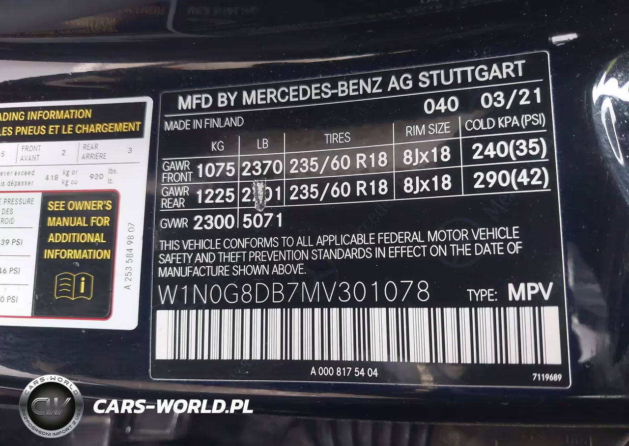 2021 Mercedes-Benz Glc 300 Suv VIN:W1N0G8DB7MV301078 - 9