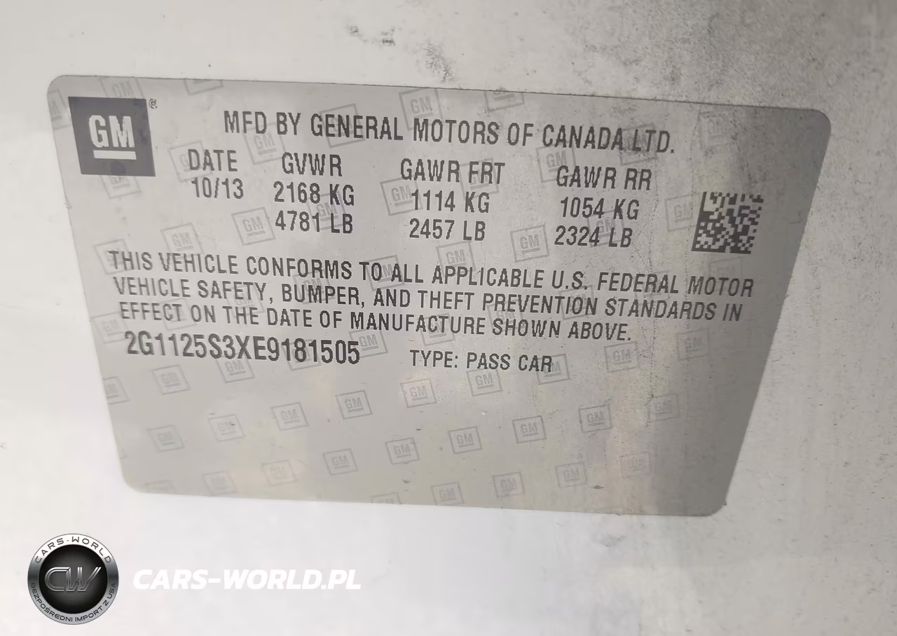 2014 Chevrolet Impala 2Lt VIN:2G1125S3XE9181505 - 9