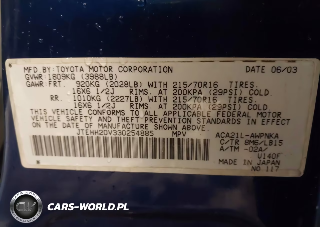 2003 Toyota Rav4 VIN:JTEHH20V330254885 - 9