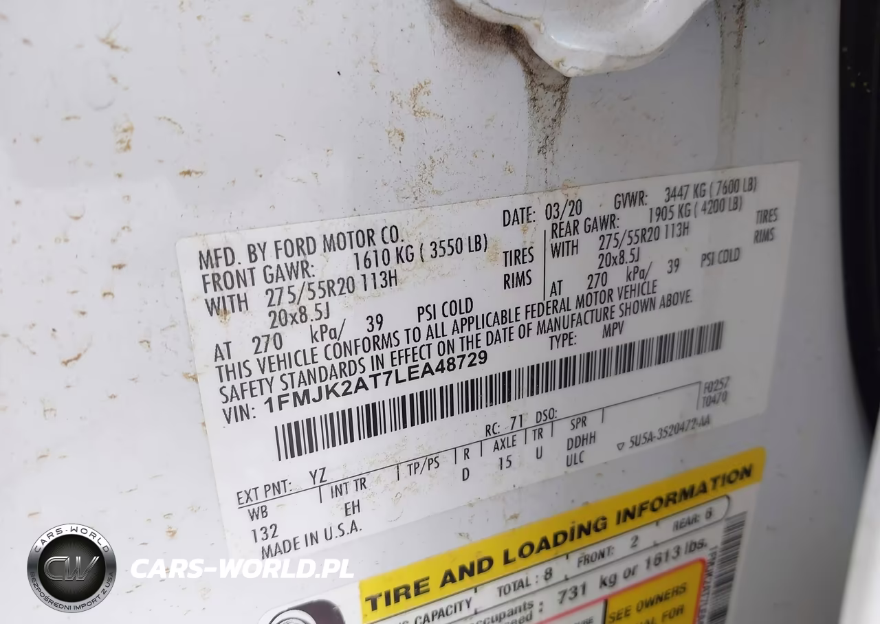 2020 Ford Expedition Limited Max VIN:1FMJK2AT7LEA48729 - 9