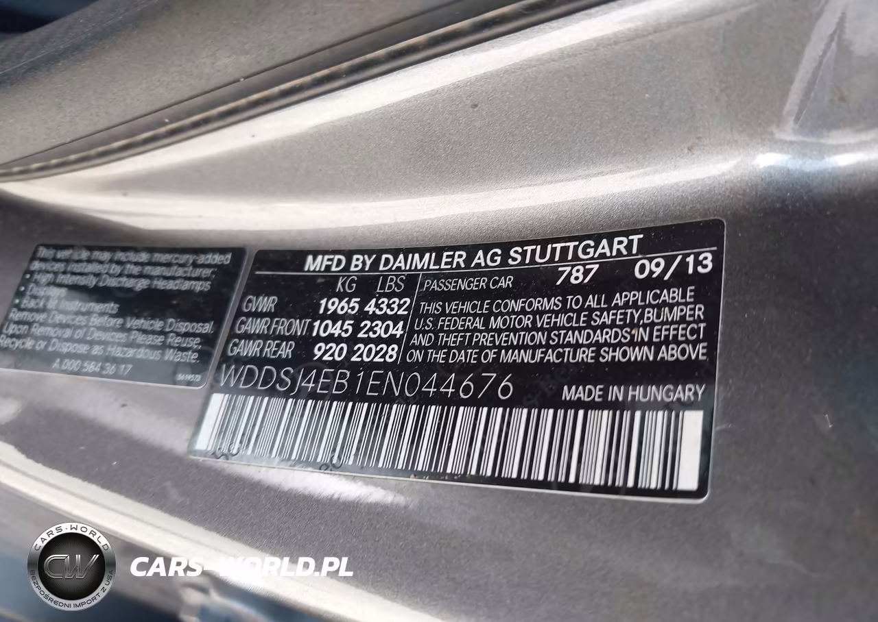 2014 Mercedes-Benz Cla 250 VIN:WDDSJ4EB1EN044676 - 9