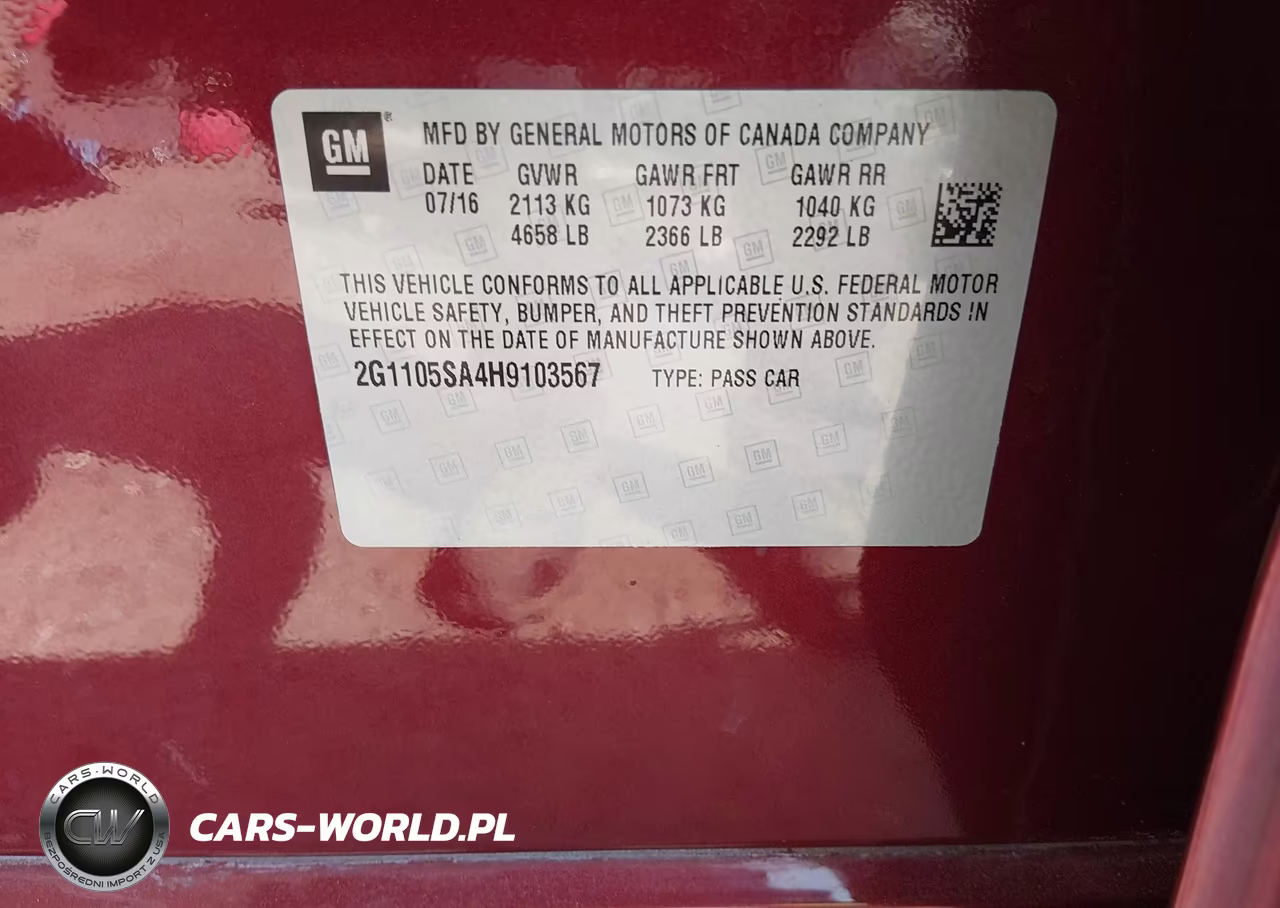 2017 Chevrolet Impala 1Lt VIN:2G1105SA4H9103567 - 9