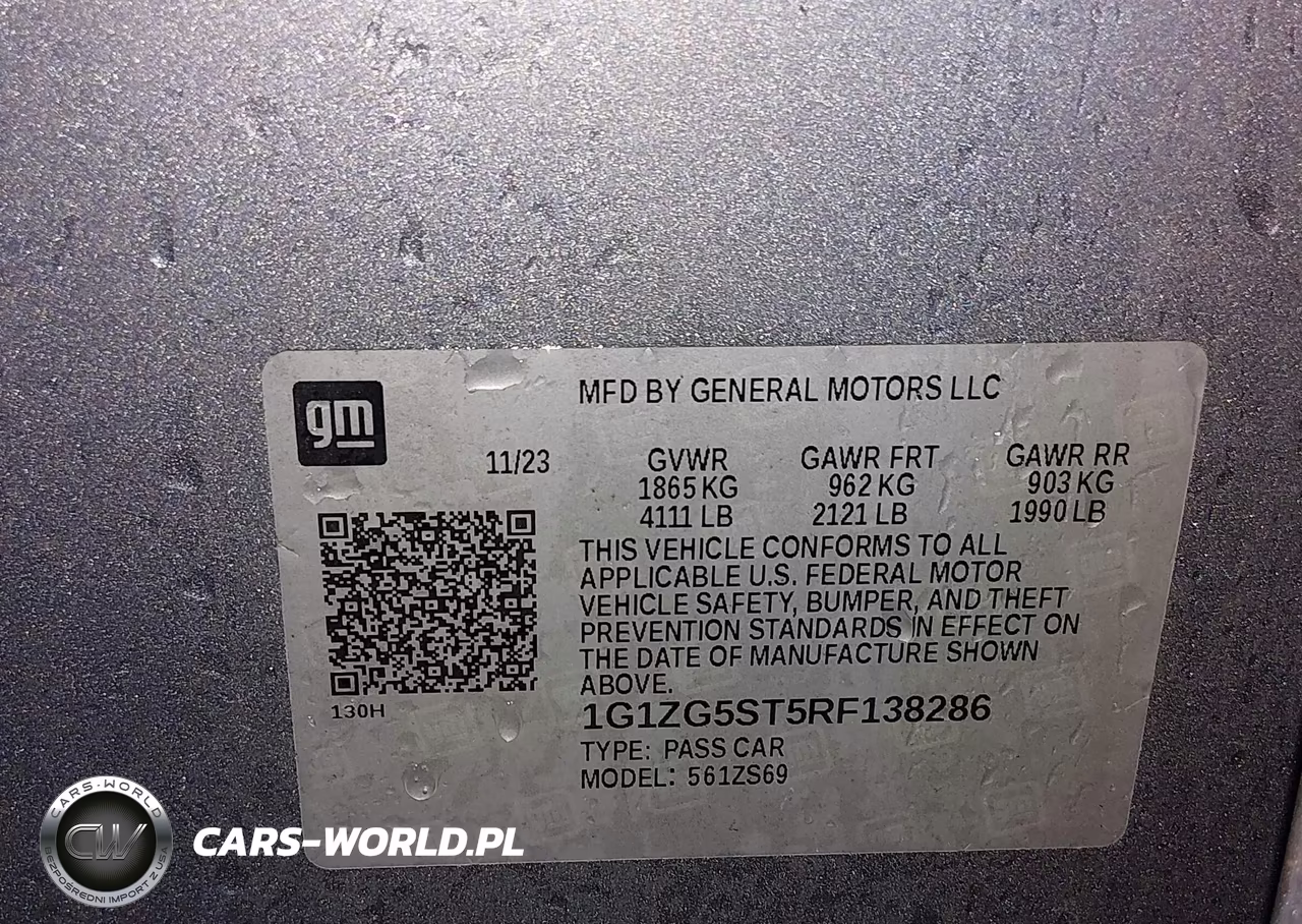 2024 Chevrolet Malibu Fwd Rs VIN:1G1ZG5ST5RF138286 - 9
