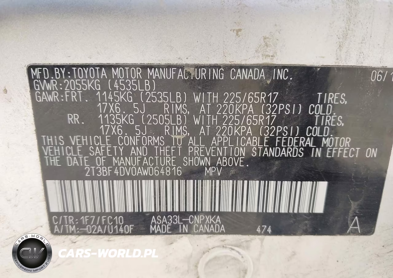 2010 Toyota Rav4 VIN:2T3BF4DV0AW064816 - 9