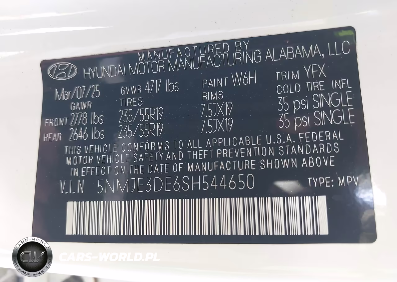 2025 Hyundai Tucson Limited VIN:5NMJE3DE6SH544650 - 9