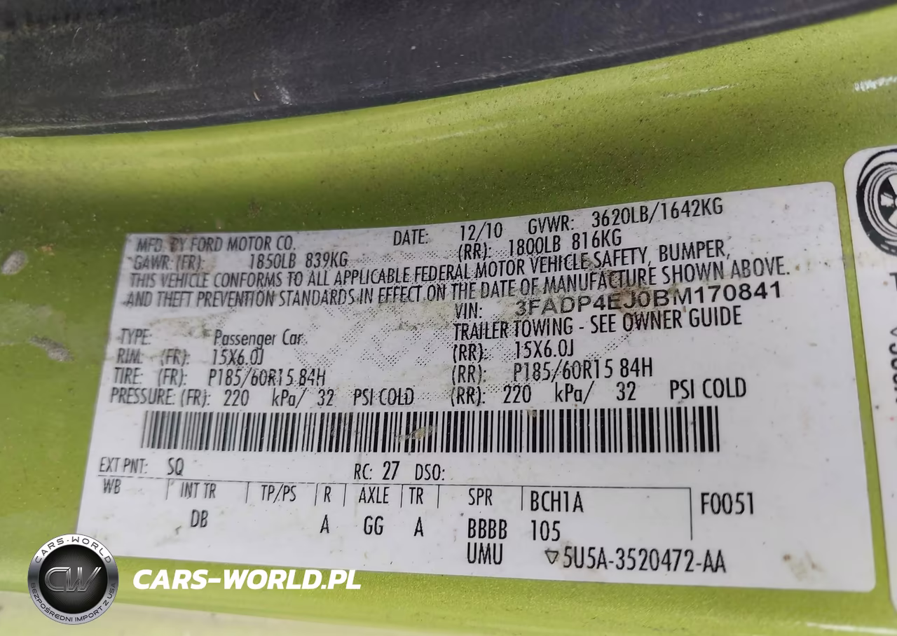 2011 Ford Fiesta Se VIN:3FADP4EJ0BM170841 - 9
