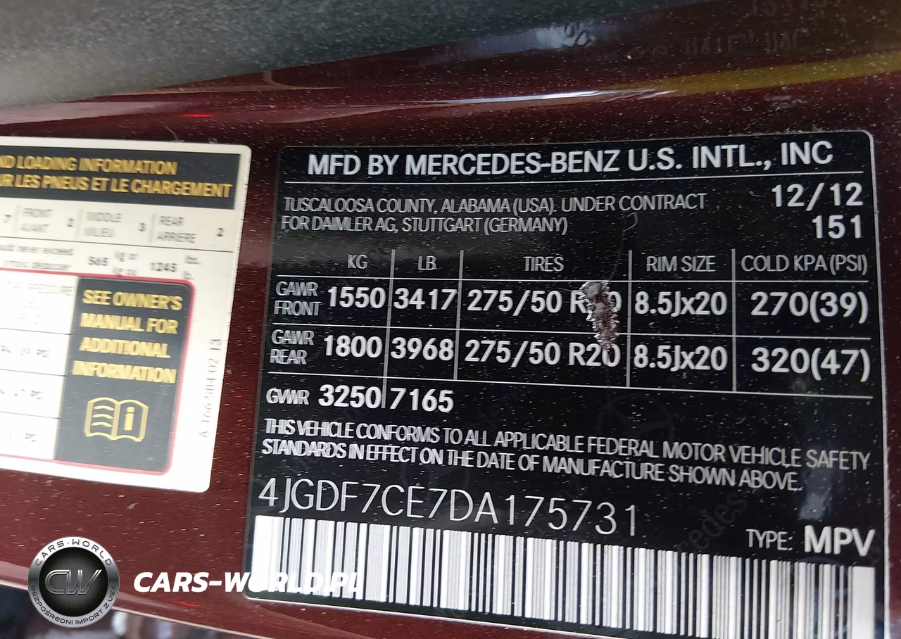 2013 Mercedes-Benz Gl 450 4Matic VIN:4JGDF7CE7DA175731 - 9