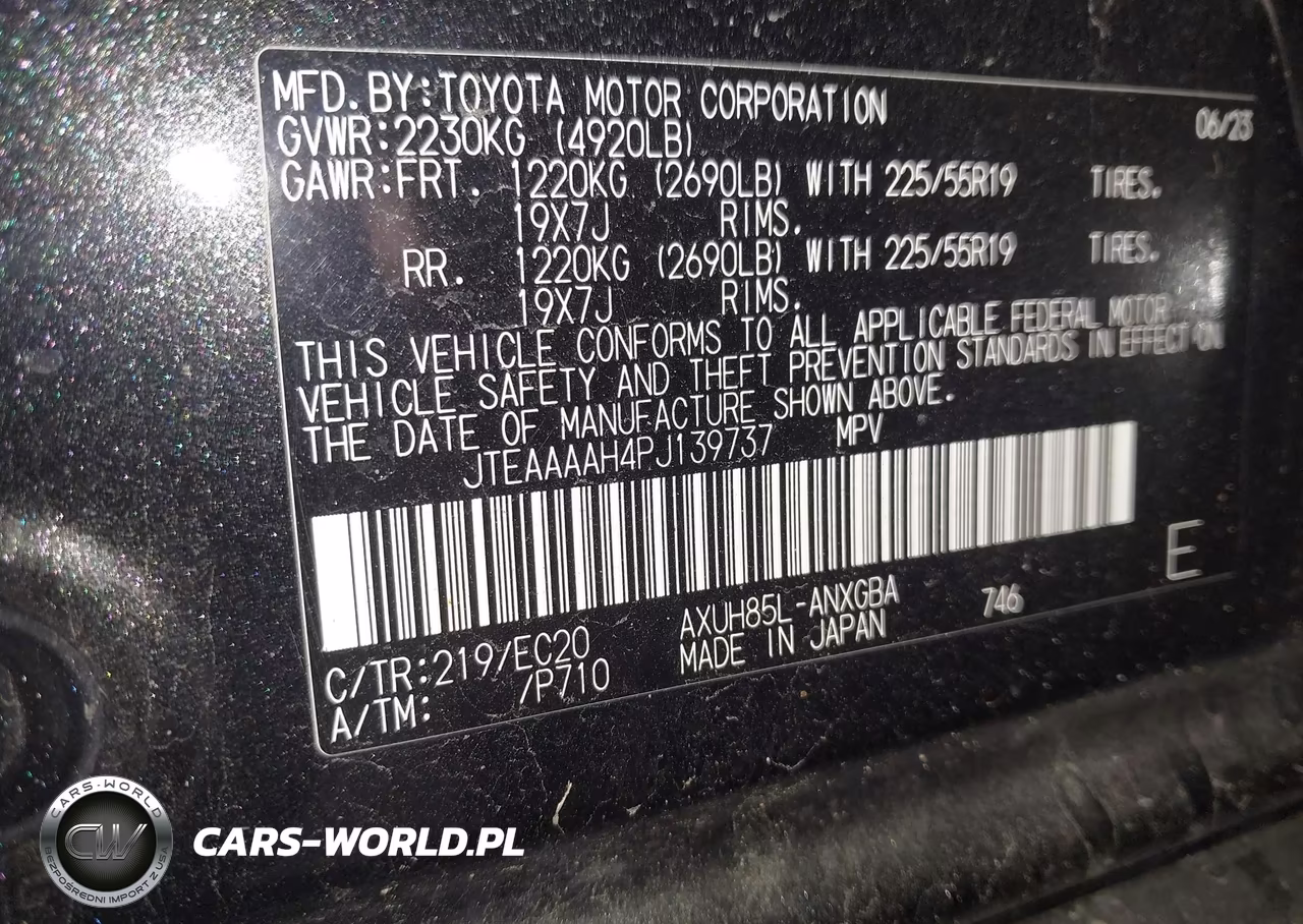 2023 Toyota Venza Nightshade Edition VIN:JTEAAAAH4PJ139737 - 9