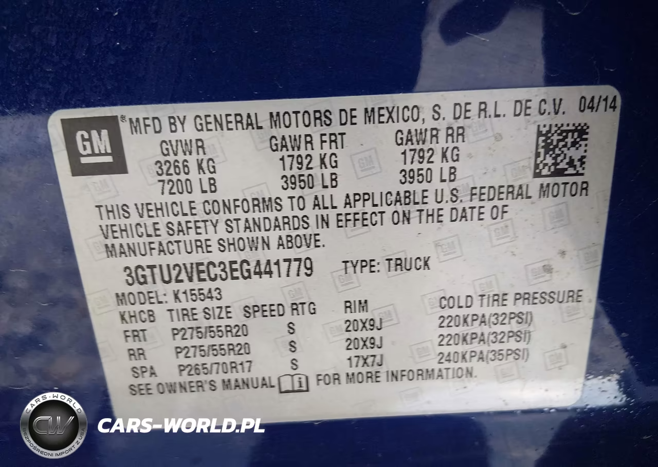 2014 GMC Sierra 1500 Slt VIN:3GTU2VEC3EG441779 - 9