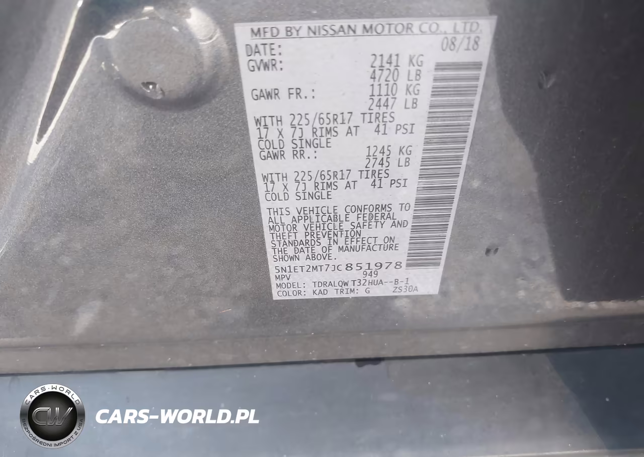 2018 Nissan Rogue Hybrid Sv VIN:5N1ET2MT7JC851978 - 9