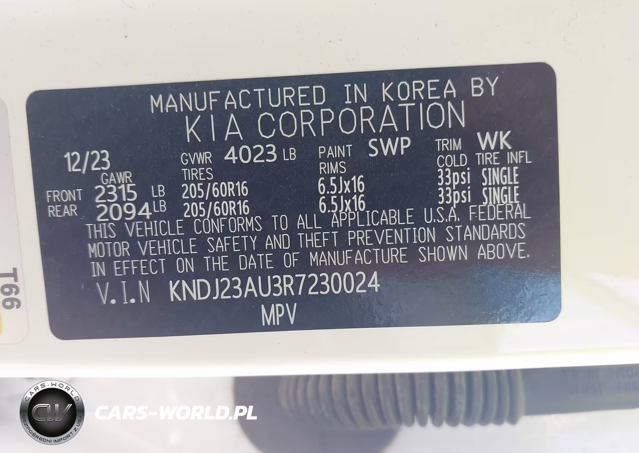 2024 Kia Soul Lx VIN:KNDJ23AU3R7230024 - 9