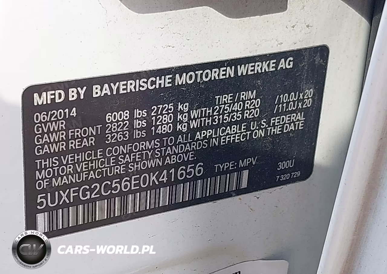 2014 BMW X6 xDrive35I VIN:5UXFG2C56E0K41656 - 9