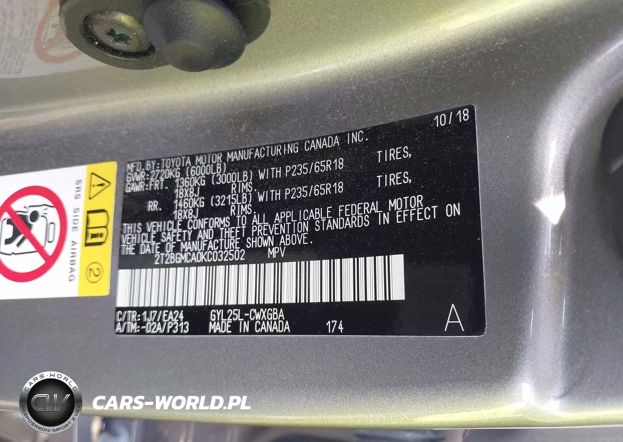 2019 Lexus Rx 450H VIN:2T2BGMCA0KC032502 - 9