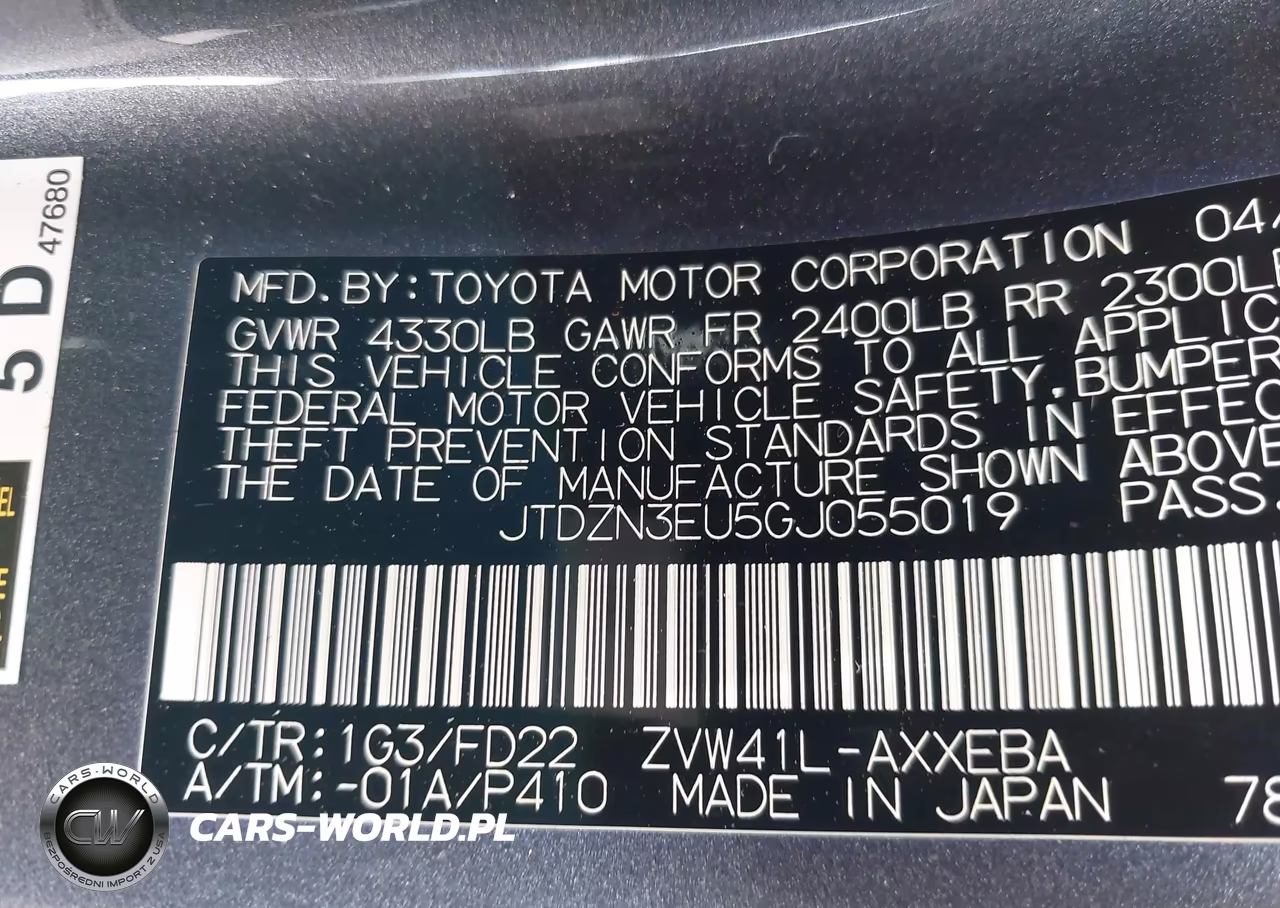 2016 Toyota Prius V Two VIN:JTDZN3EU5GJ055019 - 9