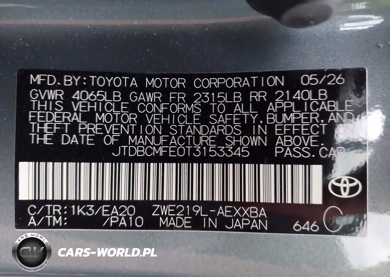 2026 Toyota Corolla Hybrid Hybrid Xle VIN:JTDBCMFE0T3153345 - 9