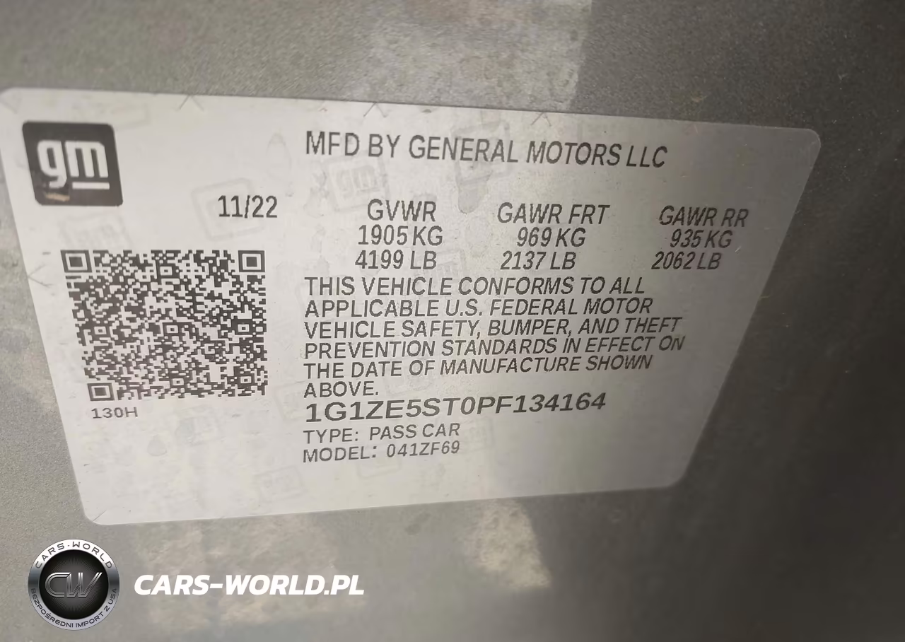 2023 Chevrolet Malibu Fwd 2Lt VIN:1G1ZE5ST0PF134164 - 9