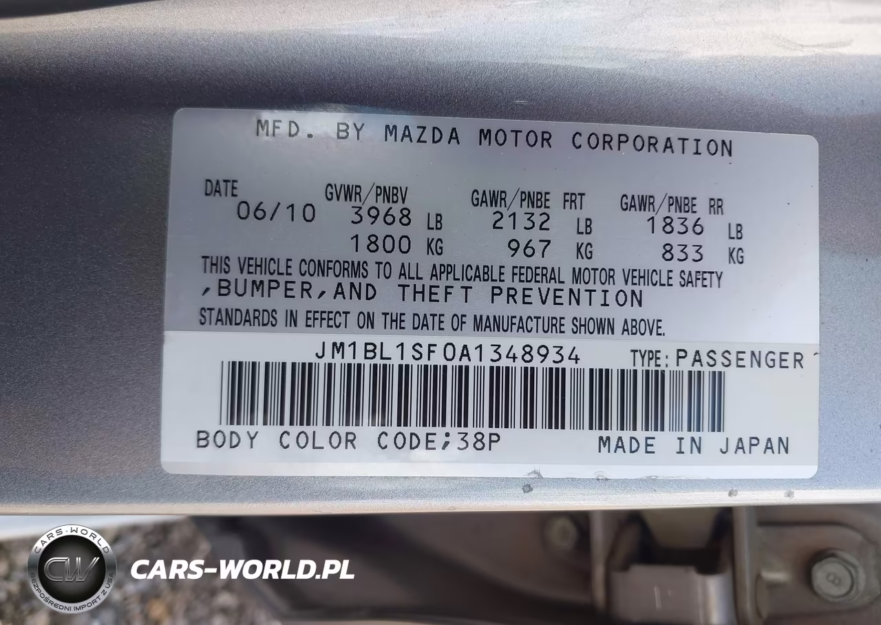 2010 Mazda Mazda3 I Sport VIN:JM1BL1SF0A1348934 - 9