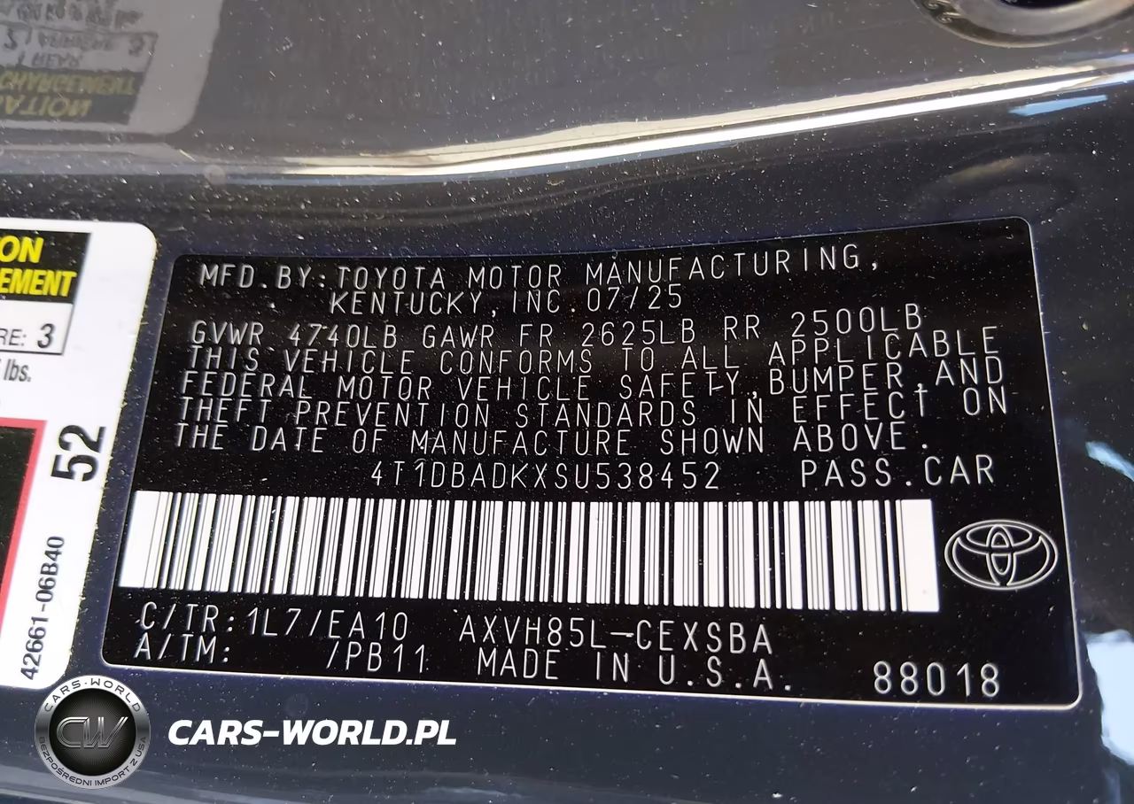 2025 Toyota Camry Se VIN:4T1DBADKXSU538452 - 9