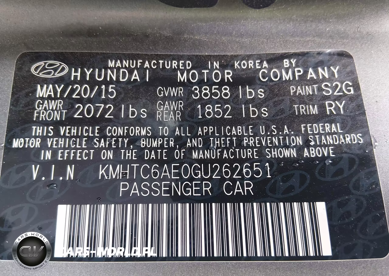 2016 Hyundai Veloster Turbo VIN:KMHTC6AE0GU262651 - 9