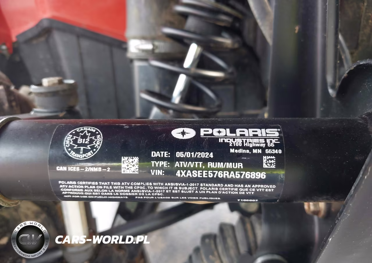 2024 Polaris Sportsman 570 Eps VIN:4XASEE576RA576896 - 10