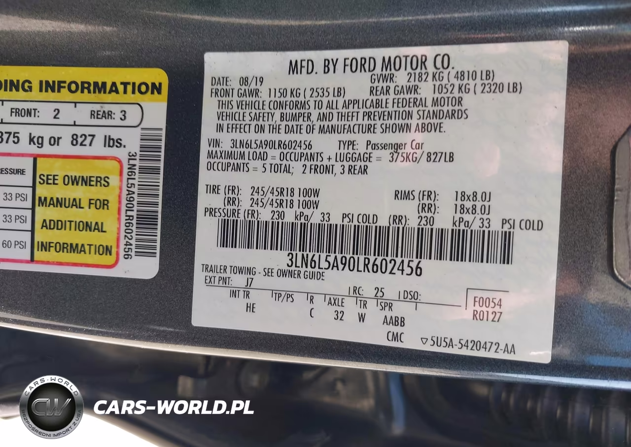 2020 Lincoln Mkz Standard VIN:3LN6L5A90LR602456 - 9
