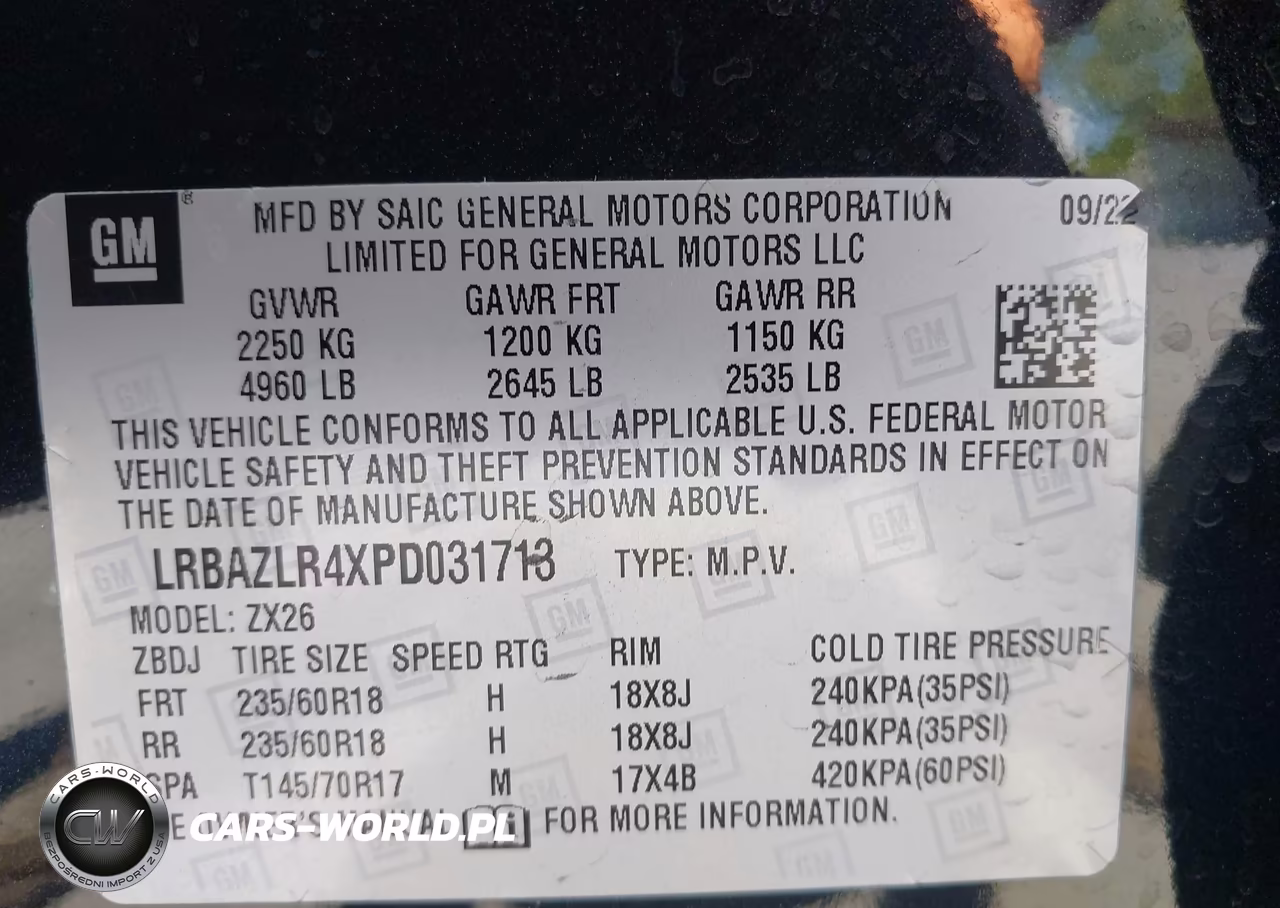 2023 Buick Envision Preferred Fwd VIN:LRBAZLR4XPD031713 - 9