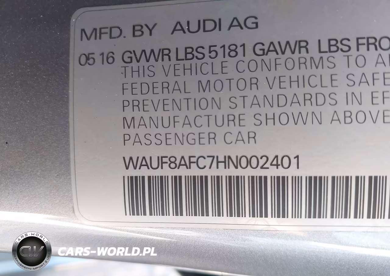 2017 Audi A6 Premium VIN:WAUF8AFC7HN002401 - 9