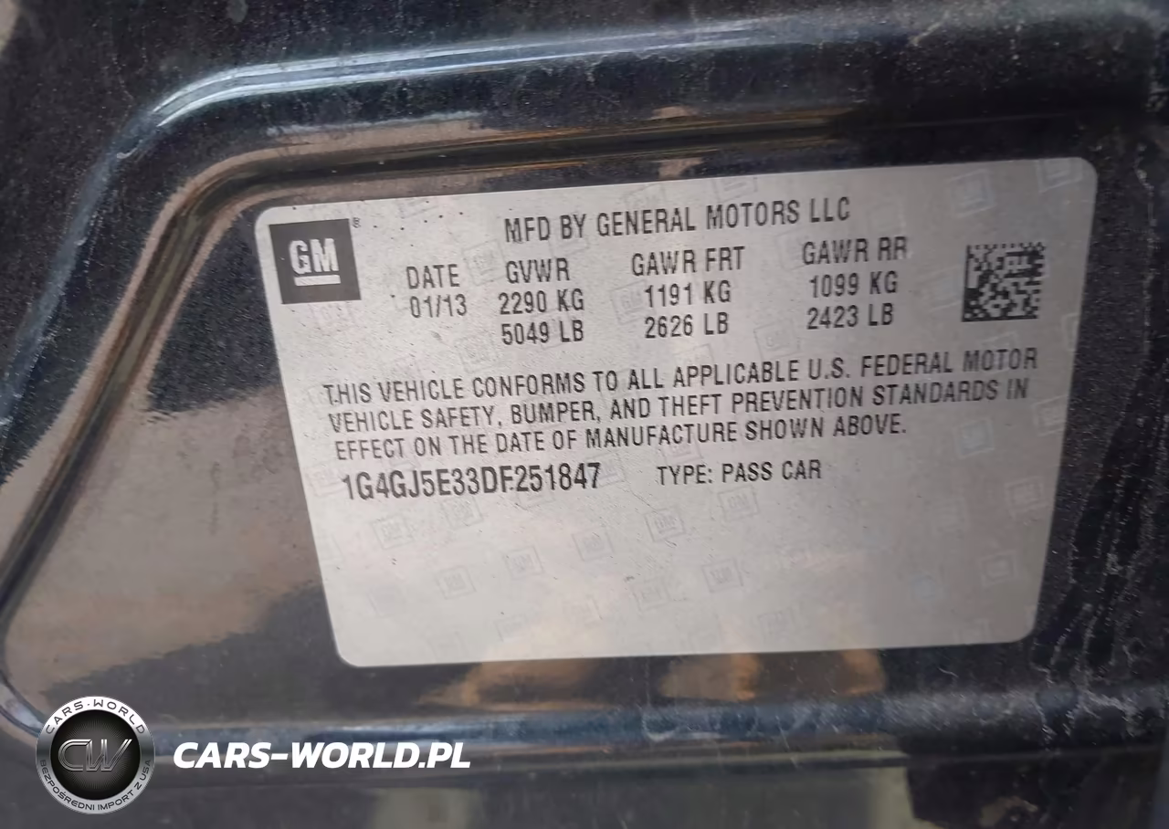 2013 Buick Lacrosse Touring Group VIN:1G4GJ5E33DF251847 - 9