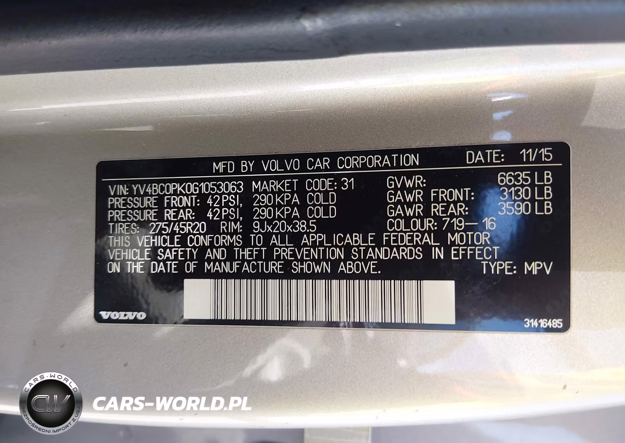 2016 Volvo Xc90 Hybrid T8 Momentum VIN:YV4BC0PK0G1053063 - 9