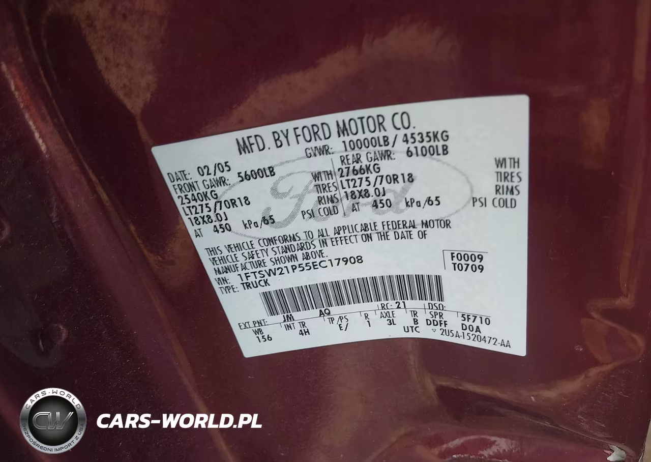 2005 Ford F-250 Lariat-Xl-Xlt VIN:1FTSW21P55EC17908 - 9