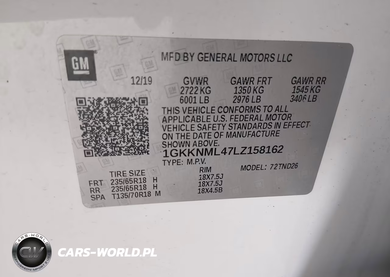 2020 GMC Acadia Fwd Slt VIN:1GKKNML47LZ158162 - 9