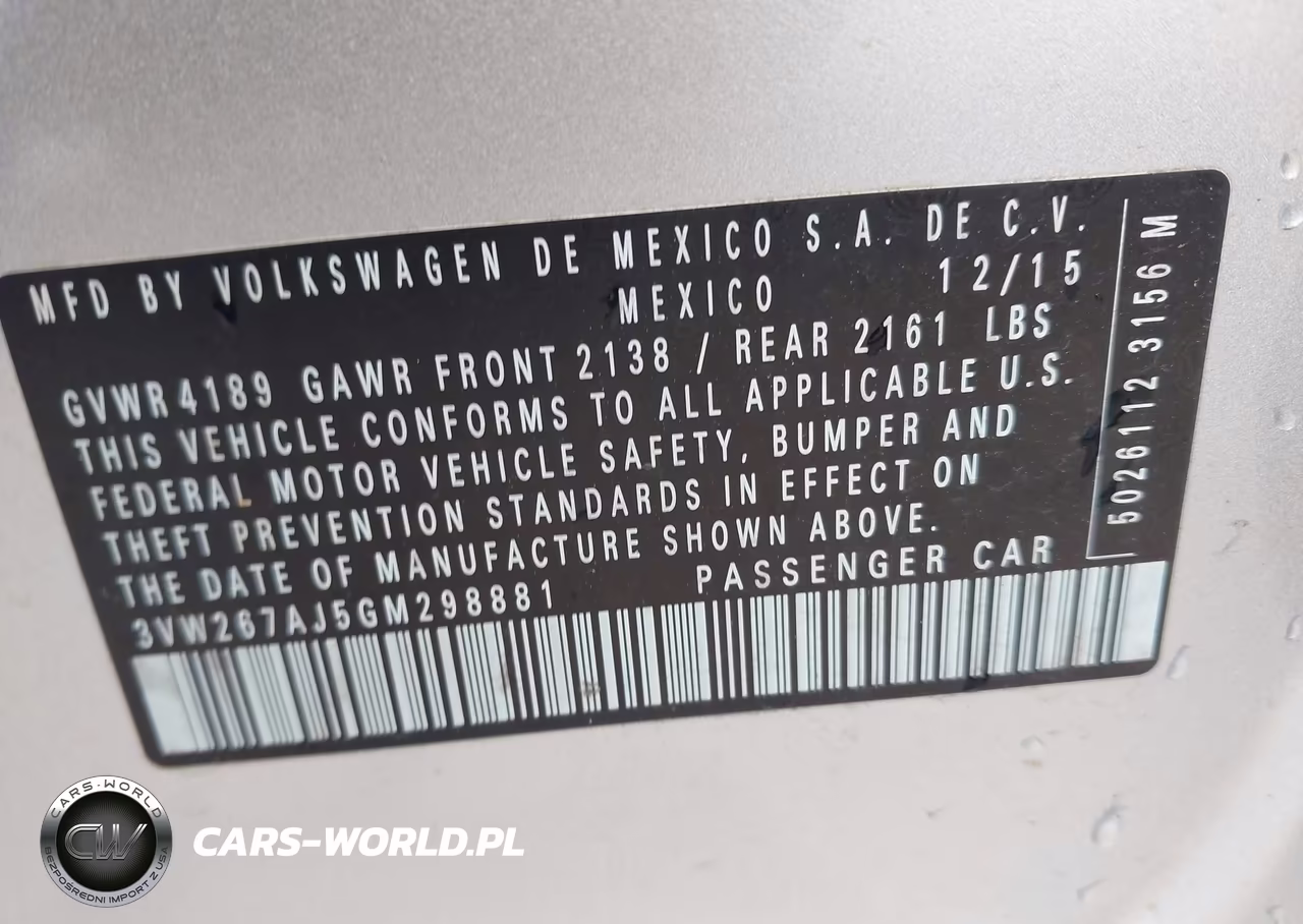 2016 Volkswagen Jetta 1.4T S VIN:3VW267AJ5GM298881 - 9