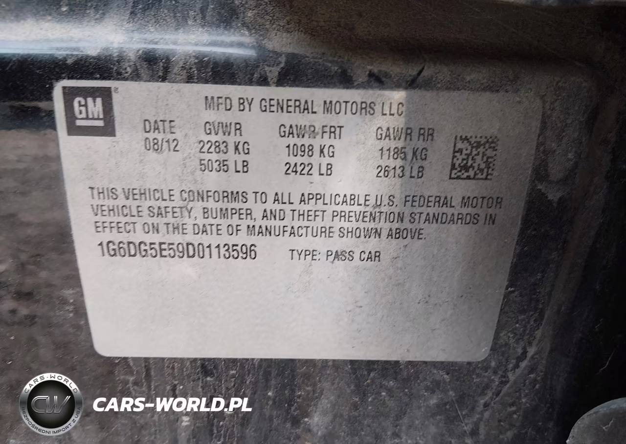 2013 Cadillac Cts Luxury VIN:1G6DG5E59D0113596 - 9