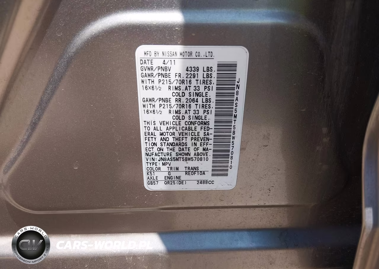 2011 Nissan Rogue S VIN:JN8AS5MT5BW570810 - 9