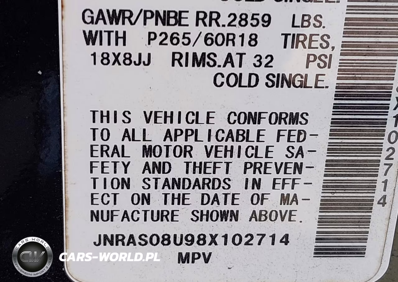 2008 Infiniti Fx35 VIN:JNRAS08U98X102714 - 9