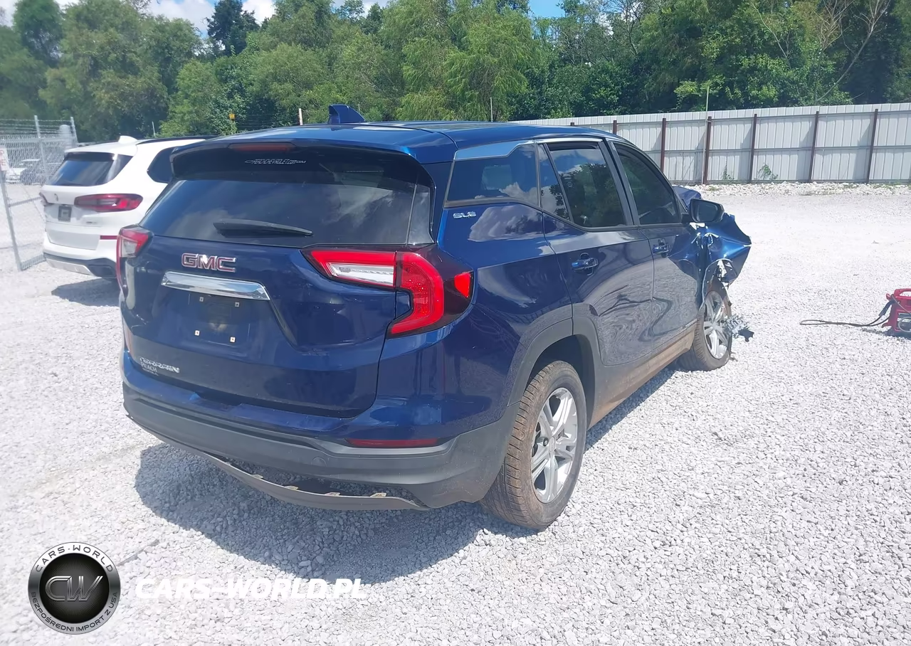 2022 GMC Terrain Fwd Sle VIN:3GKALMEV6NL166965 - 4