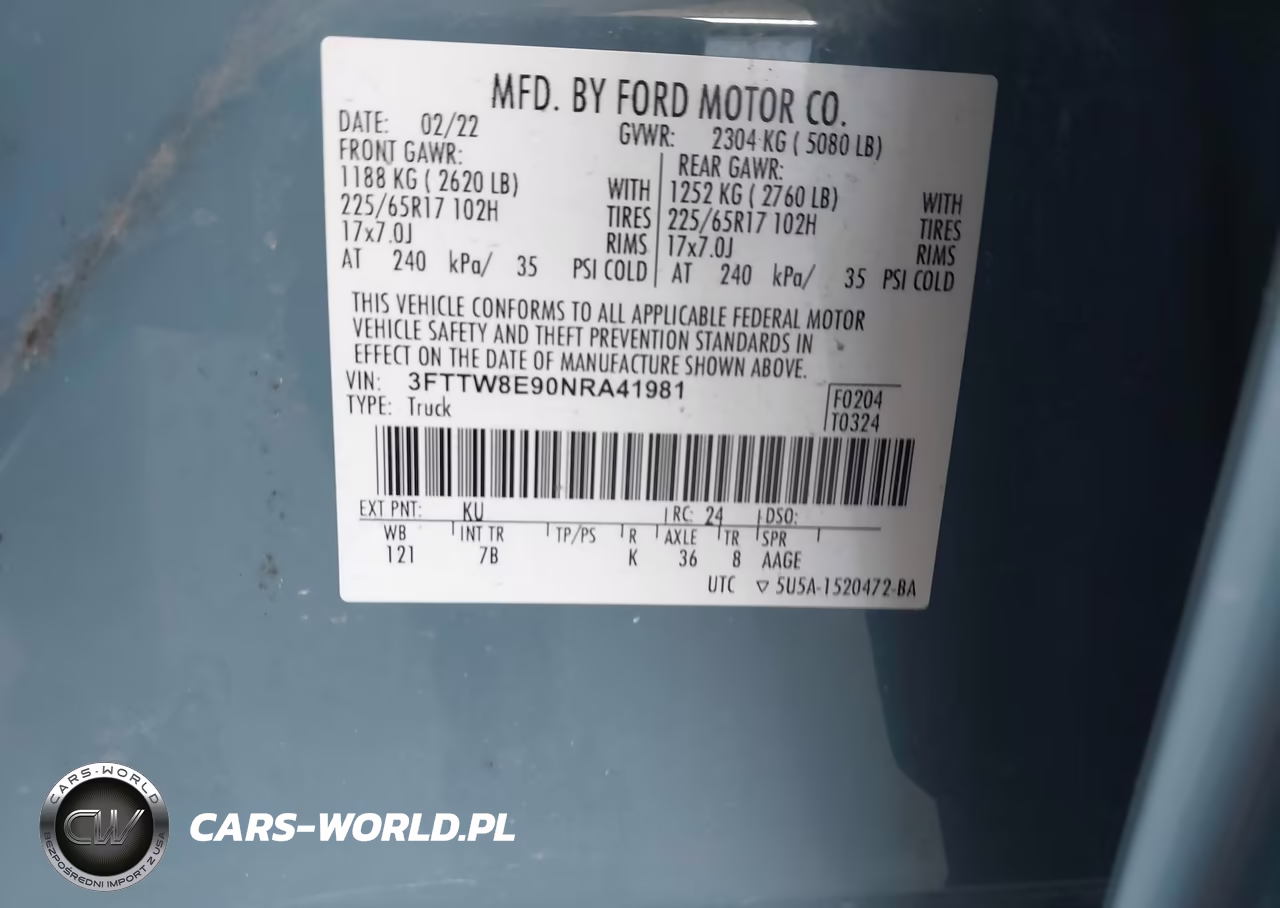 2022 Ford Maverick Xlt VIN:3FTTW8E90NRA41981 - 9