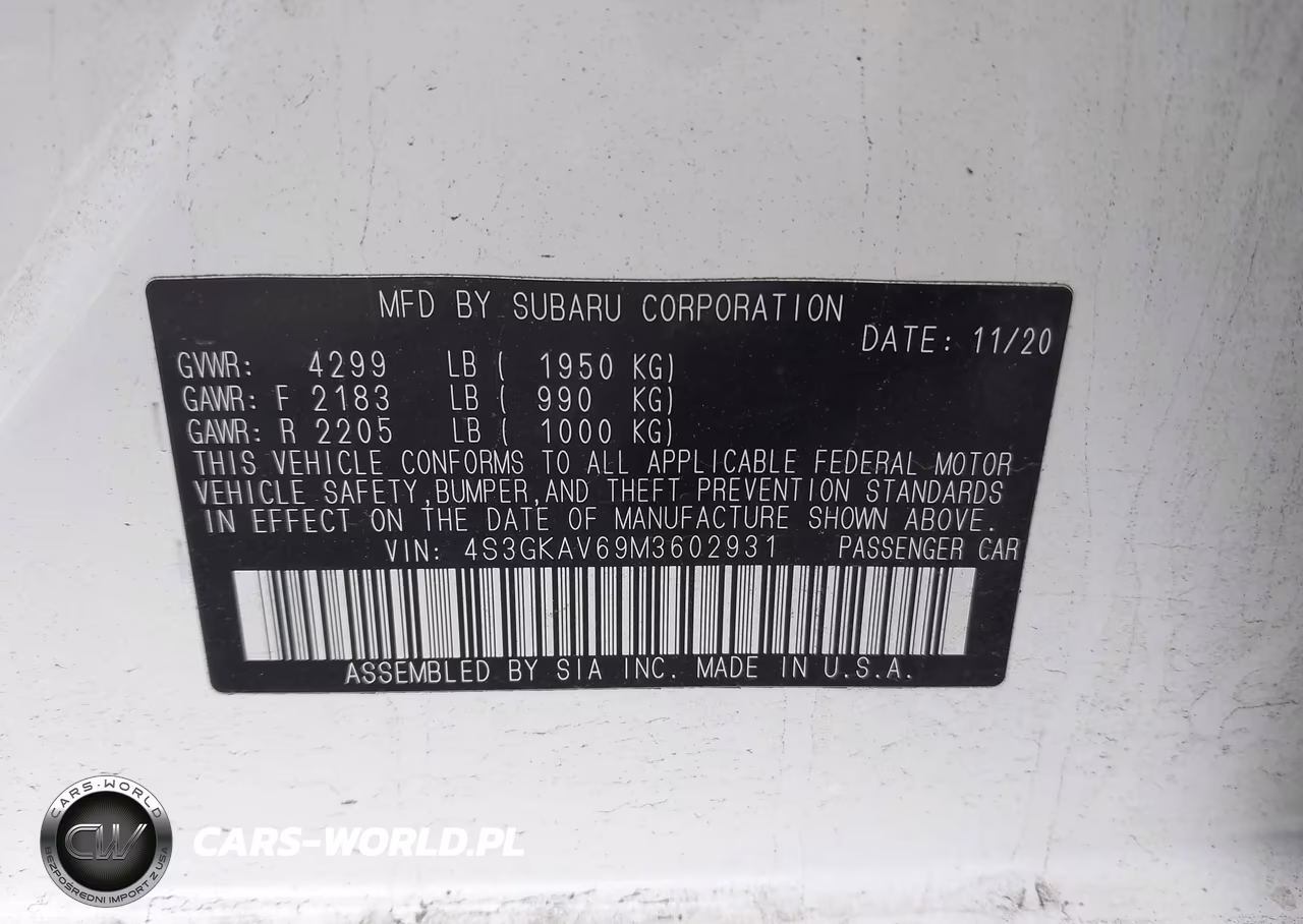 2021 Subaru Impreza Premium VIN:4S3GKAV69M3602931 - 9