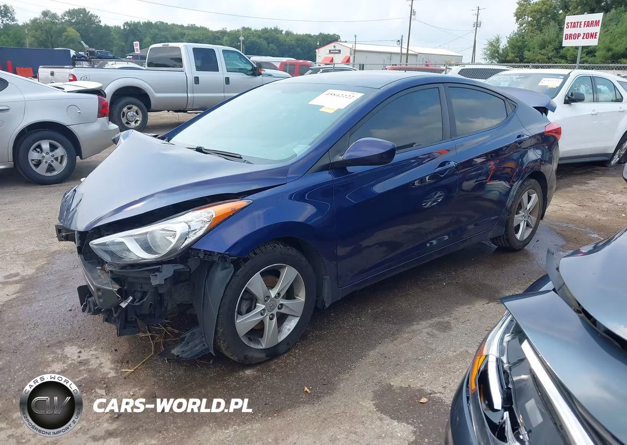 2013 Hyundai Elantra Gls VIN:5NPDH4AE2DH412182 - 2