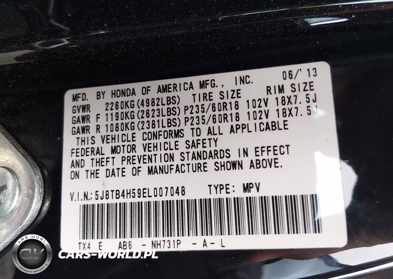 2014 Acura Rdx VIN:5J8TB4H59EL007048 - 9