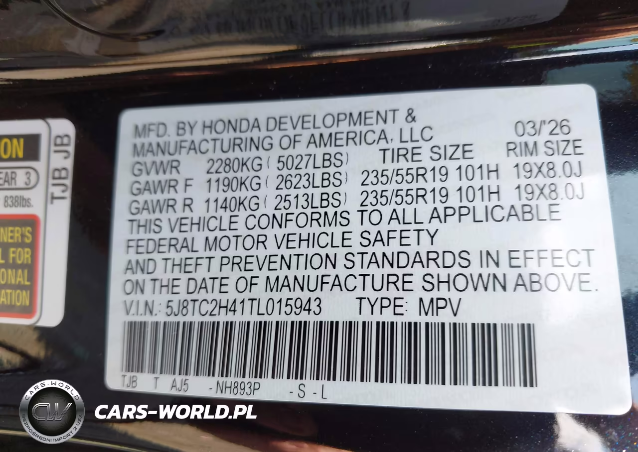 2026 Acura Rdx VIN:5J8TC2H41TL015943 - 9