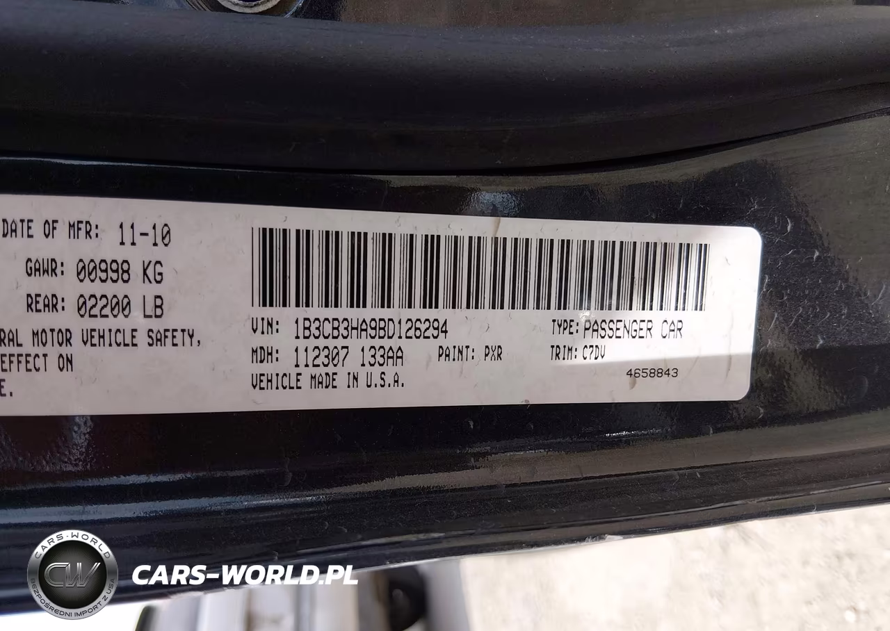 2011 Dodge Caliber Mainstreet VIN:1B3CB3HA9BD126294 - 9