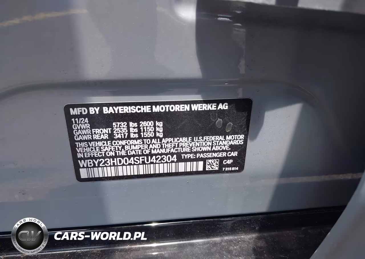 2025 BMW I4 Gran Coupe Edrive40 VIN:WBY23HD04SFU42304 - 9