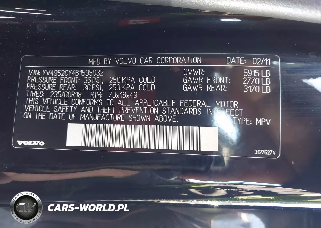 2011 Volvo Xc90 3.2 VIN:YV4952CY4B1595032 - 9