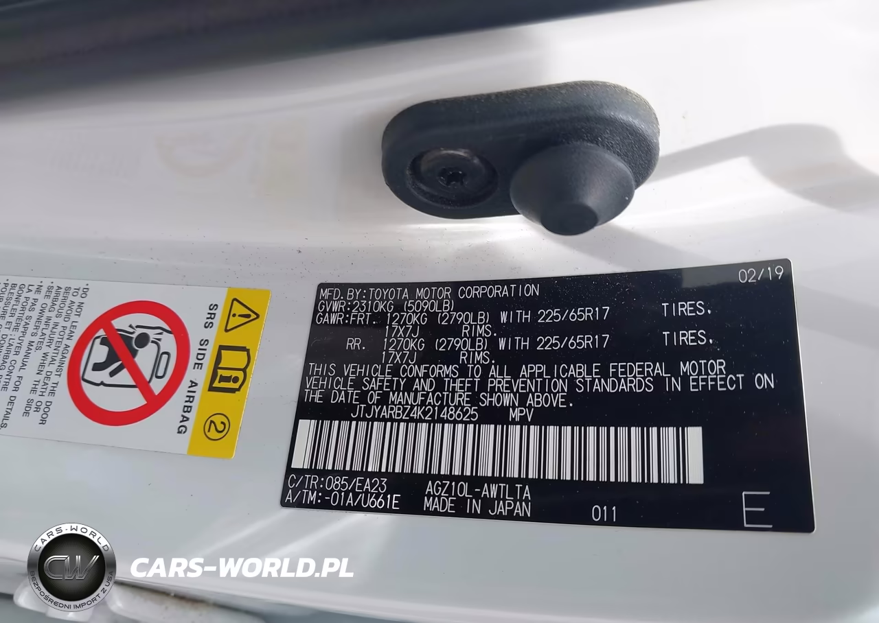 2019 Lexus Nx 300 VIN:JTJYARBZ4K2148625 - 9